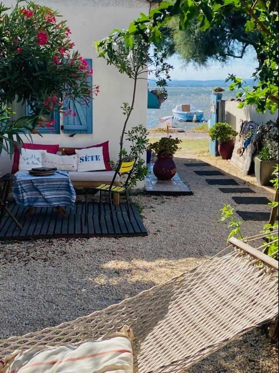 Cabanon de pêcheur en bord de lagune Sète Exterior foto